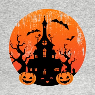 Halloween Season Scary Pumking Horror Bat Evil Home T-Shirt